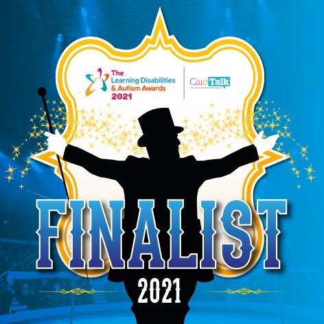 Learning Disability & Autism Awards finalists logo. 