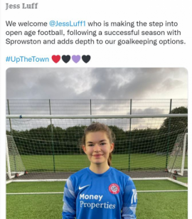 Black Swan Care Group have sponsored local girl Jess Luff as she joins Wymondham FC Ladies.  