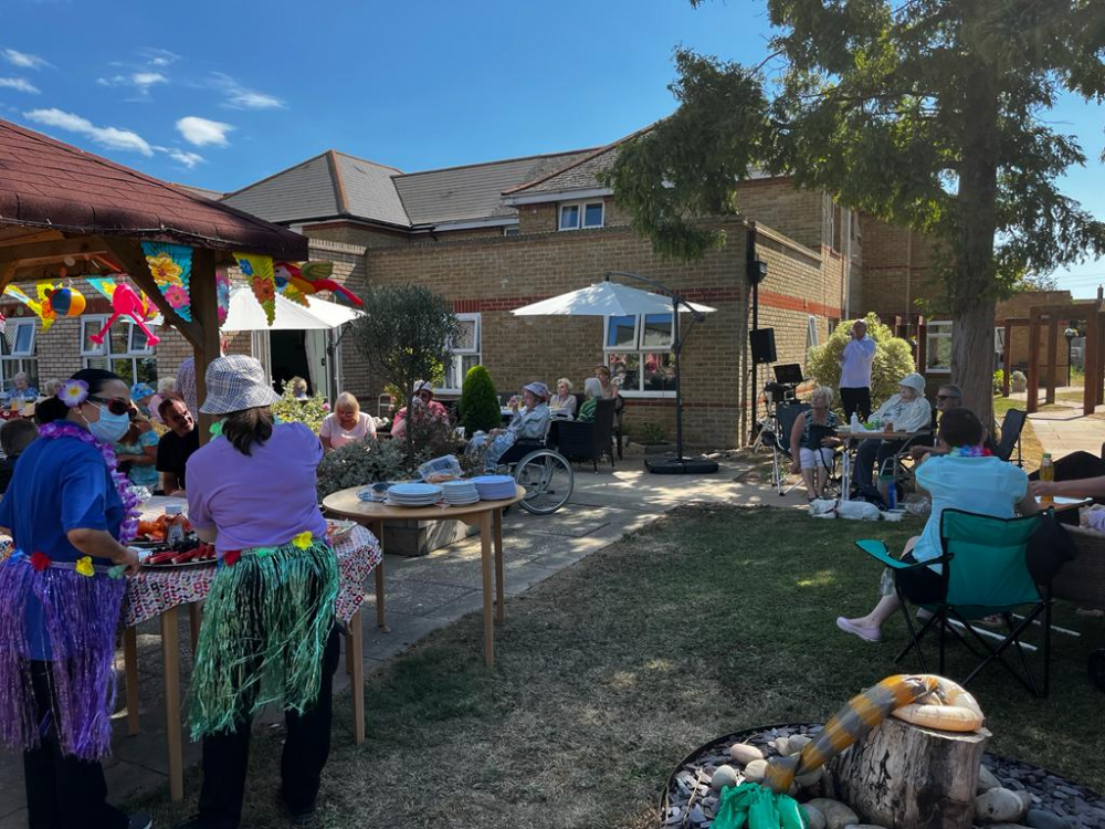 Residents and staff of The Lodge Care Home had an amazing time raising money for the RNLI in their Summer garden party.