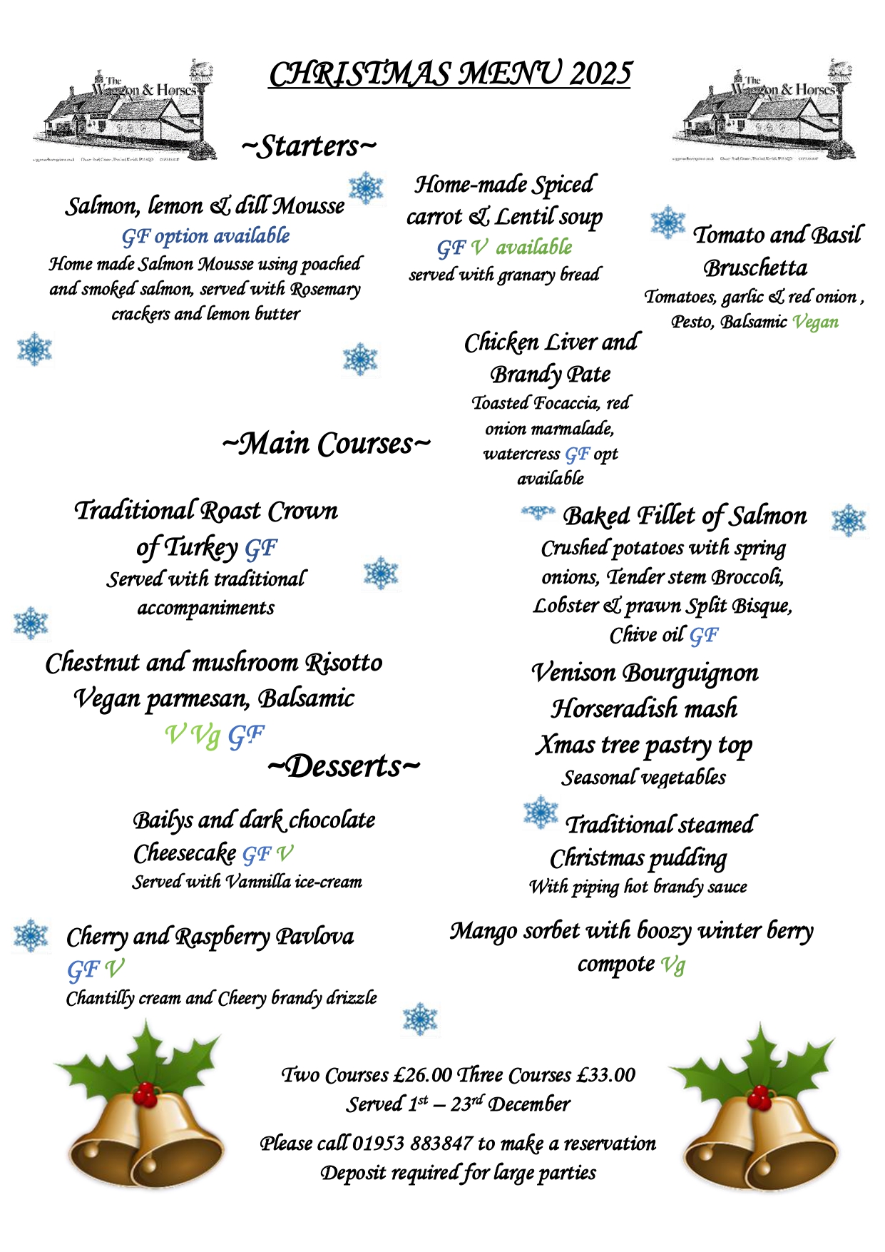 Christmas Menu 2025