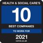 Best Companies Health & Social Care Top 10 2021