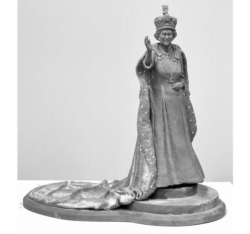 HM Queen Elizabeth II maquette for Andover 