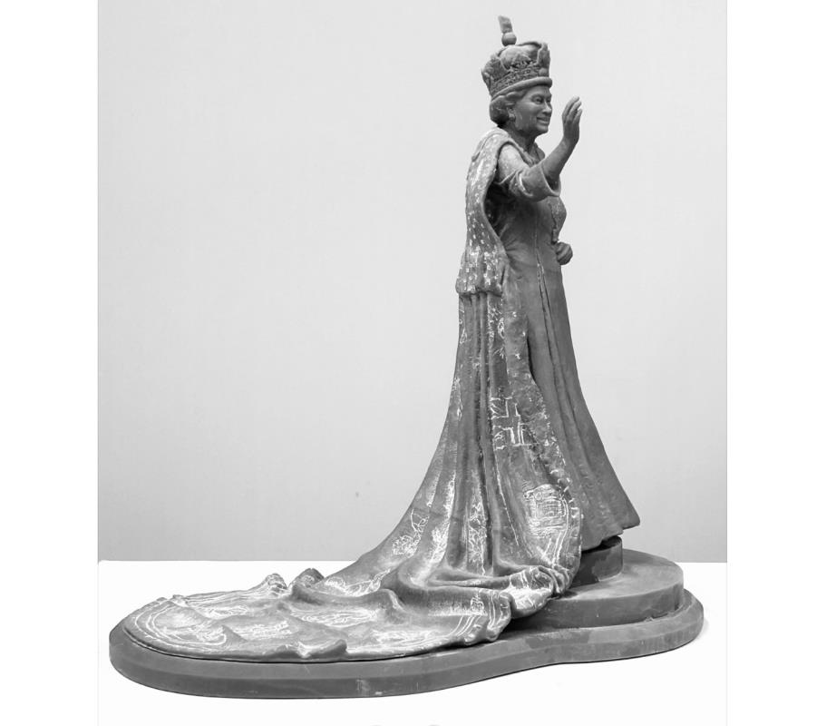 HM Queen Elizabeth II maquette for Andover 
