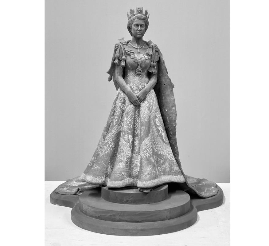 HM Queen Elizabeth II maquette for Romsey