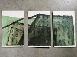 “Trompe-l’œil” No 3  ( triptych) 