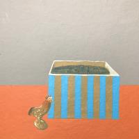 toy with striped pot