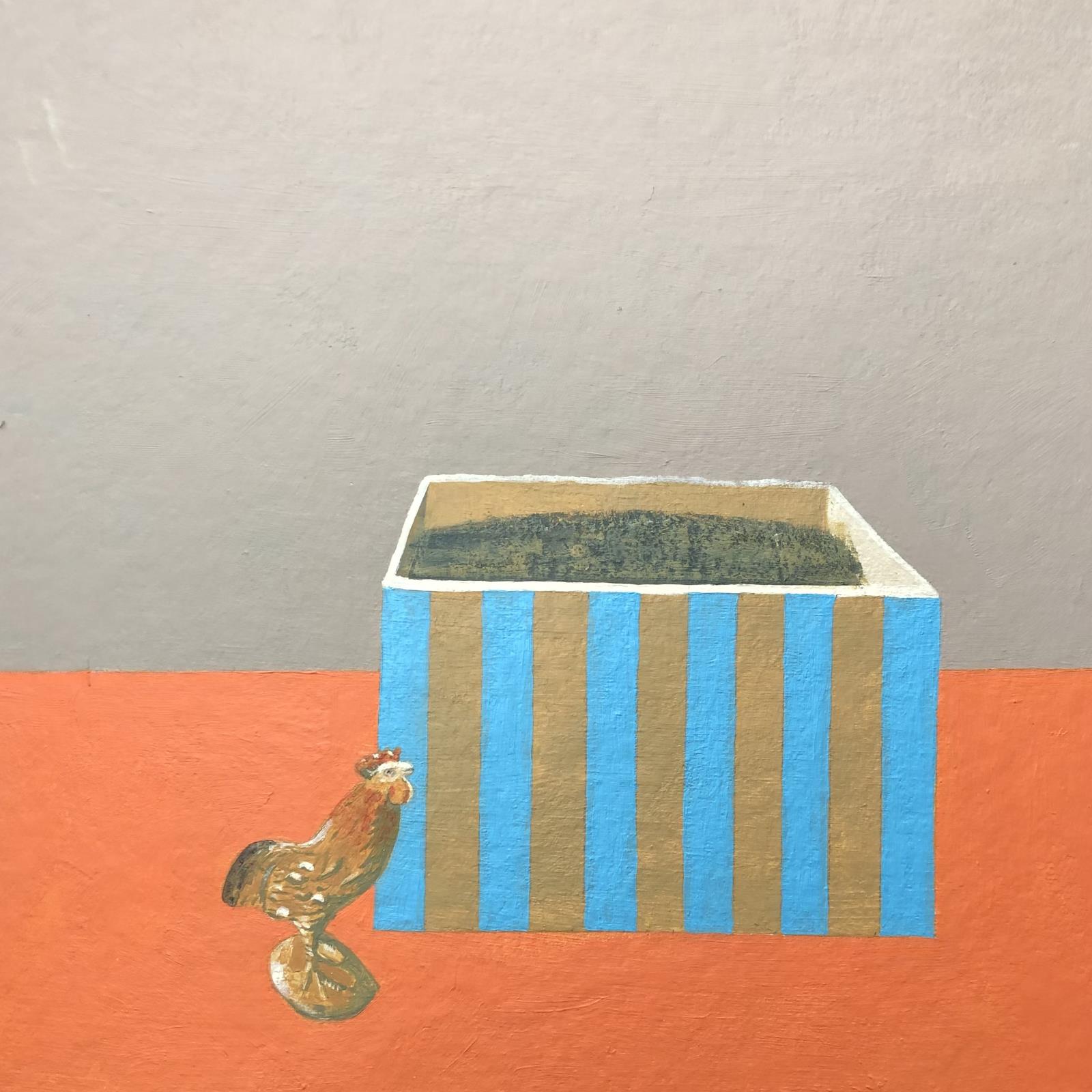 toy with striped pot