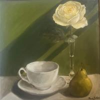 Harmony in white and green 