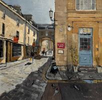 Pigeons outside Wild Cafe. 