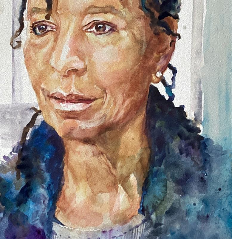 Joanna in the RWA Drawing School