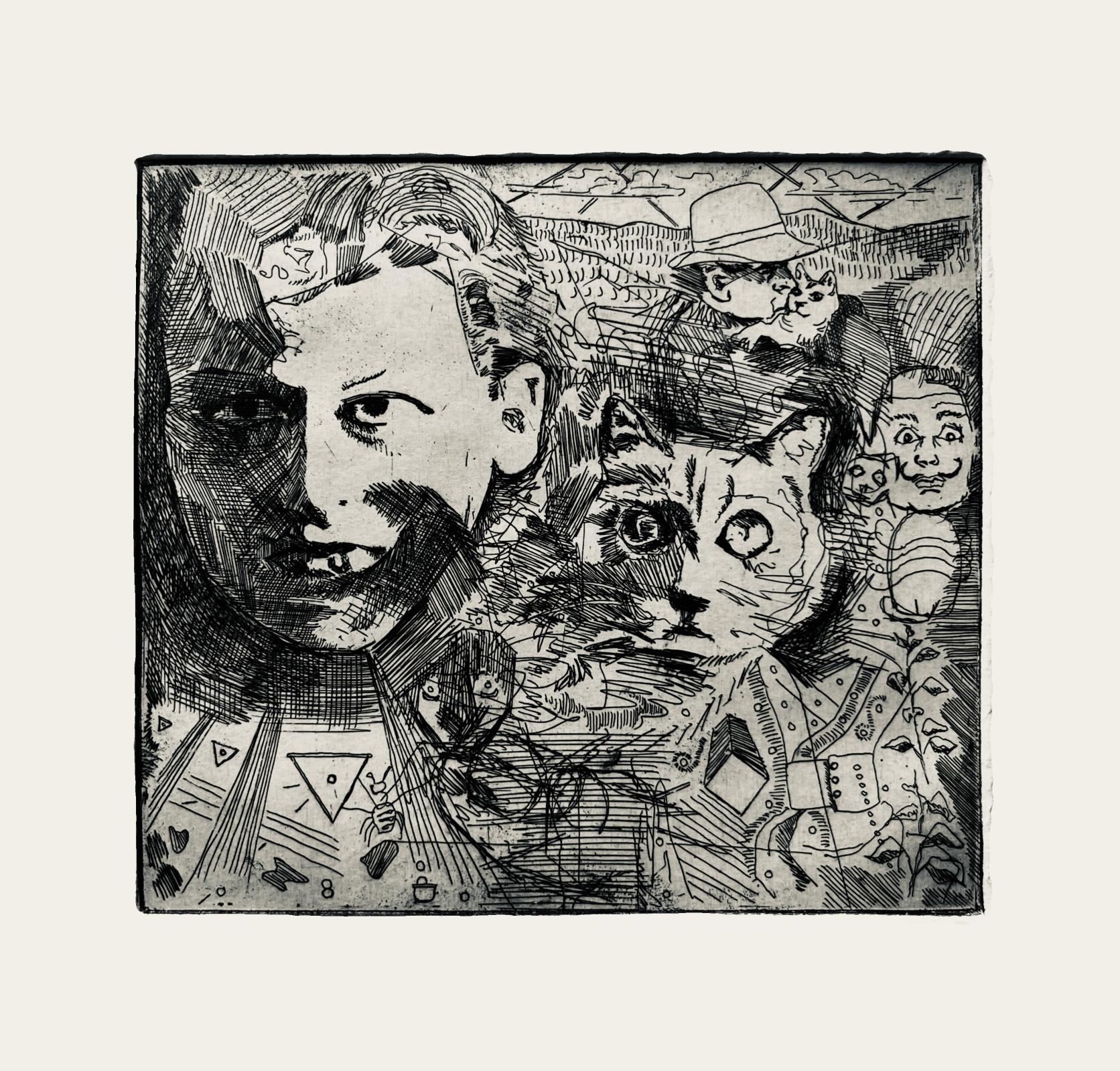 Artists and their cats.