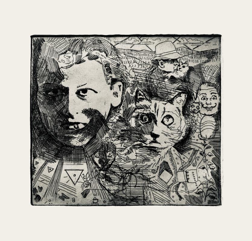 Artists and their cats.