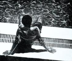Poolside pause