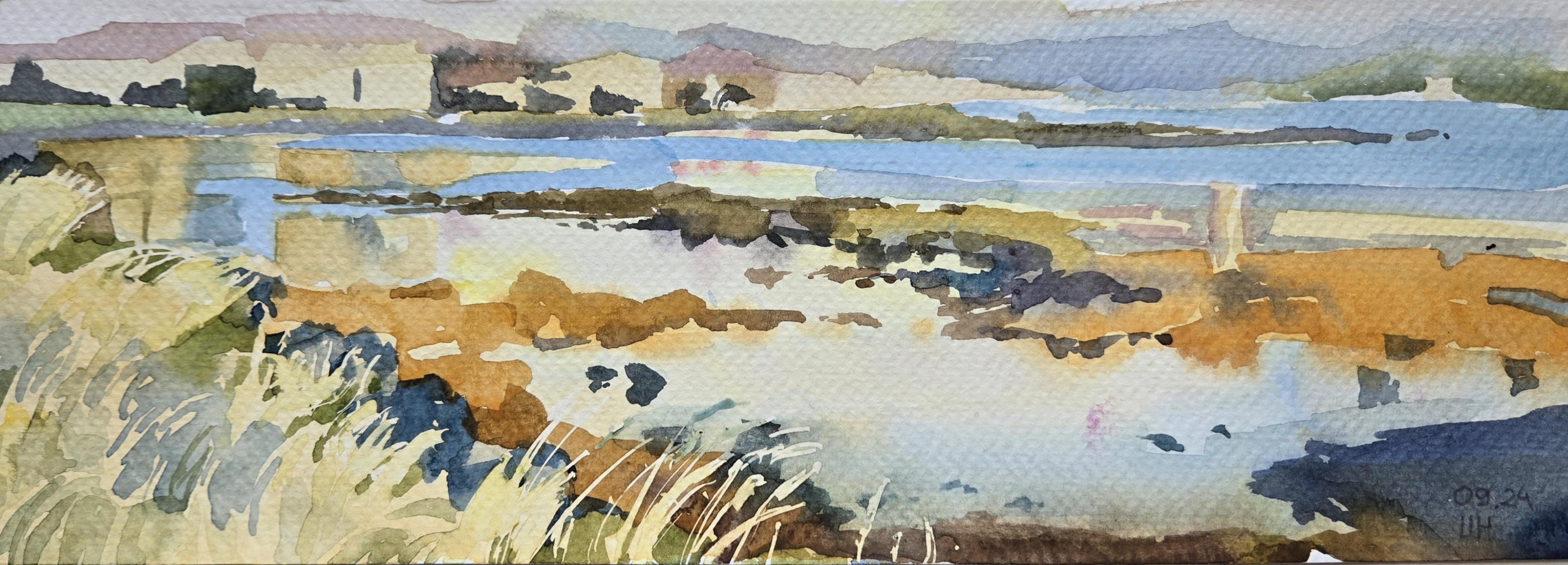 "Gullna sólsetur Vesturbæjar"/"Golden sunset Vesturbaer"