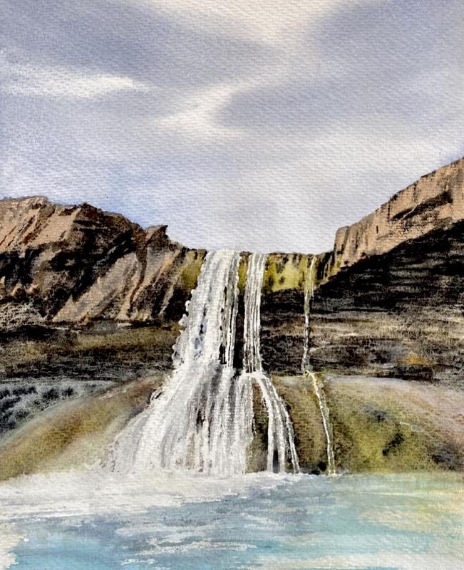 Tilbrigði við Skútafoss í Lóni