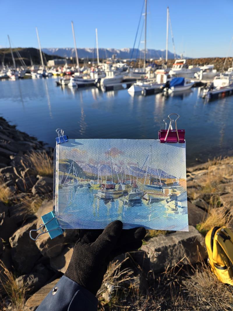 "Sólríkur dagur á Akureyri" / "Sunny day in Akureyri"