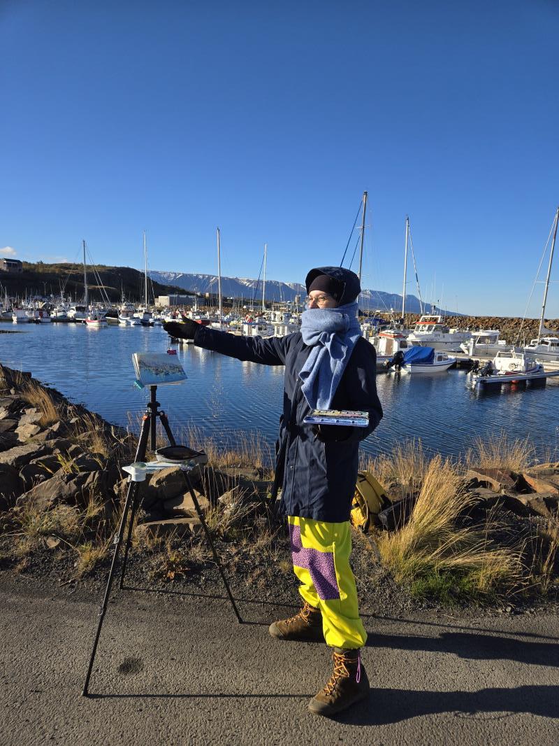 "Sólríkur dagur á Akureyri" / "Sunny day in Akureyri"