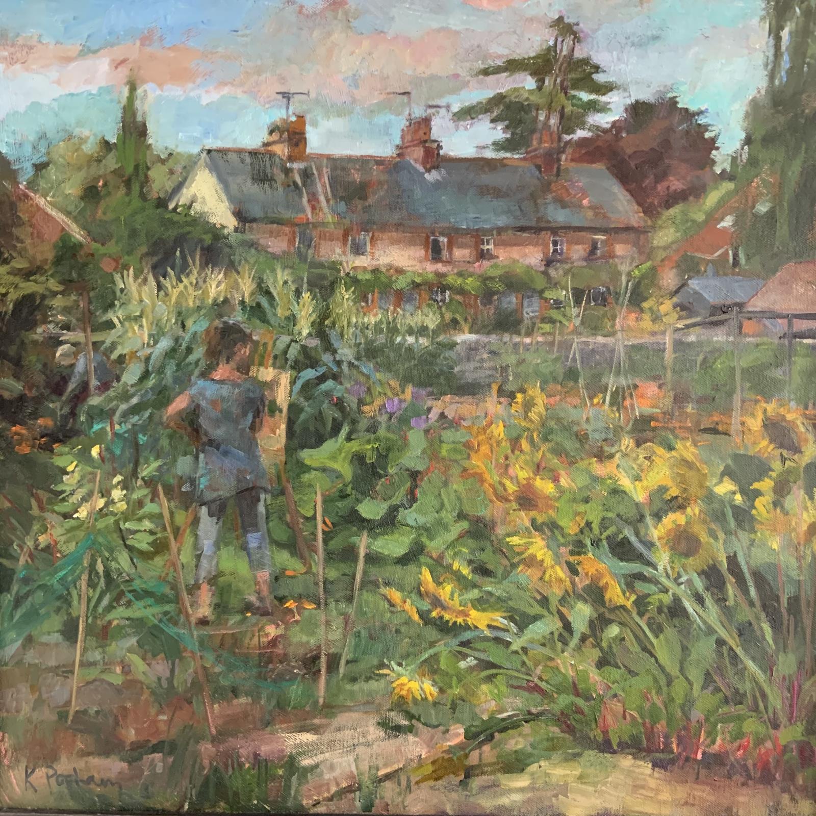 Painting at the allotments