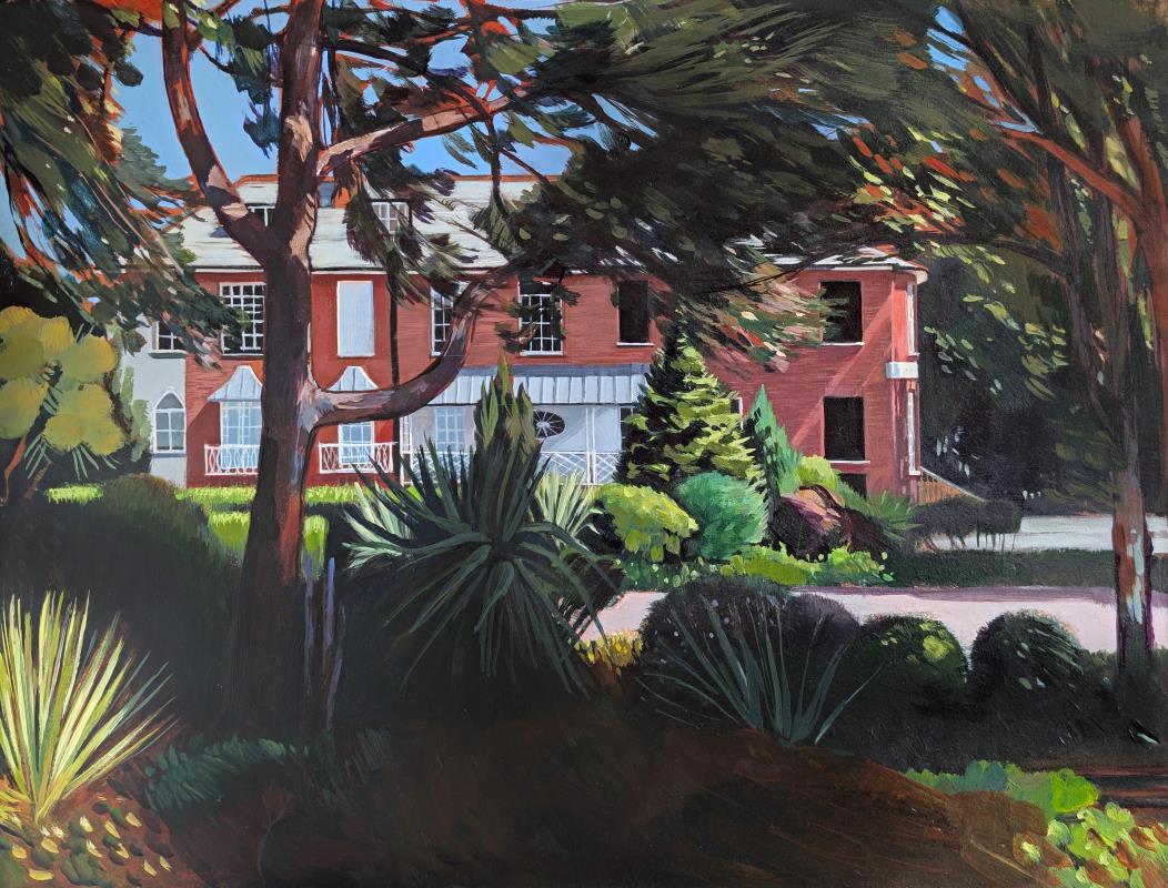 Kennaway House, Sidmouth. View from Fortfield Terrace.