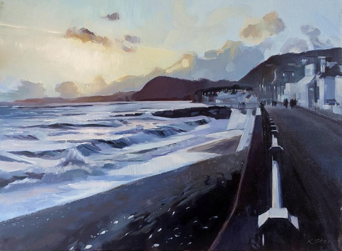 Sidmouth Esplanade. Evening View