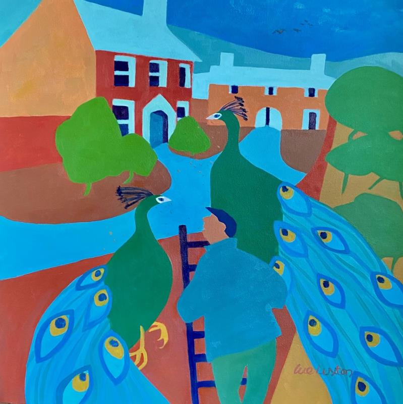 the Red House peacocks