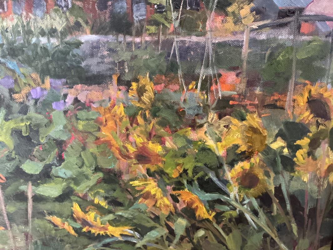 Painting at the allotments
