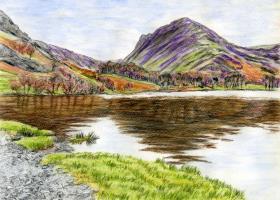 Fleetwith Pike Reflected In Buttermere