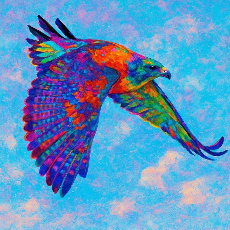 Sparrowhawk in Flight