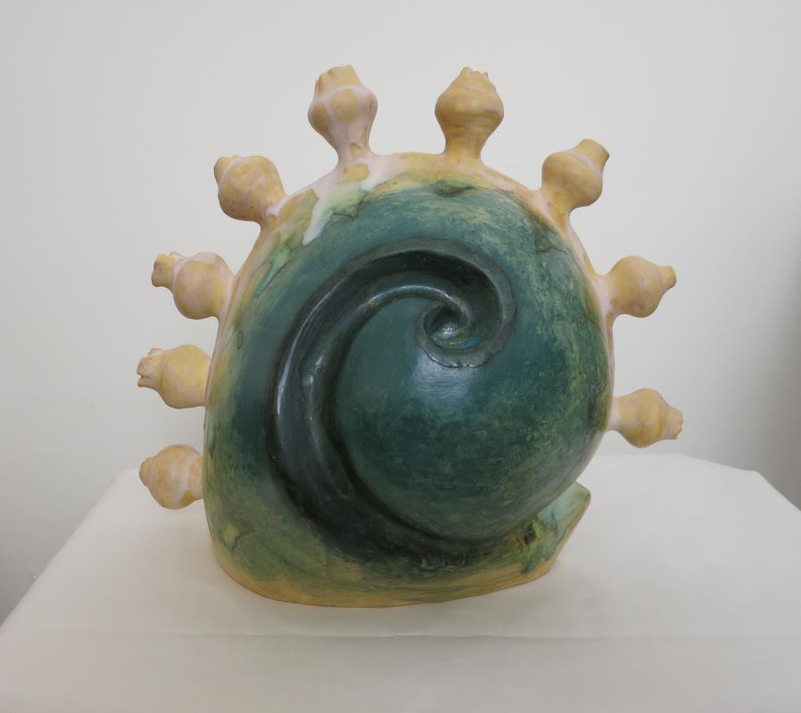 Sculptural Plant with emerging buds