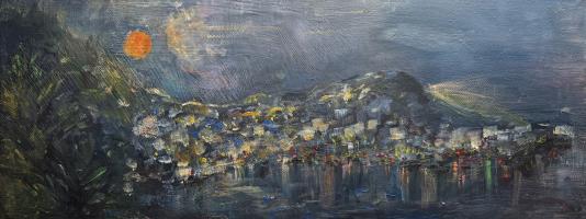 The Blood Moon, Forio, Ischia, Bay of Naples