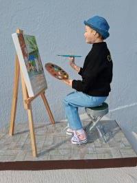 Painting en plein air in Chelsea