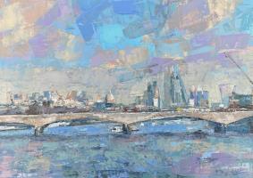 City Skyline After Fog