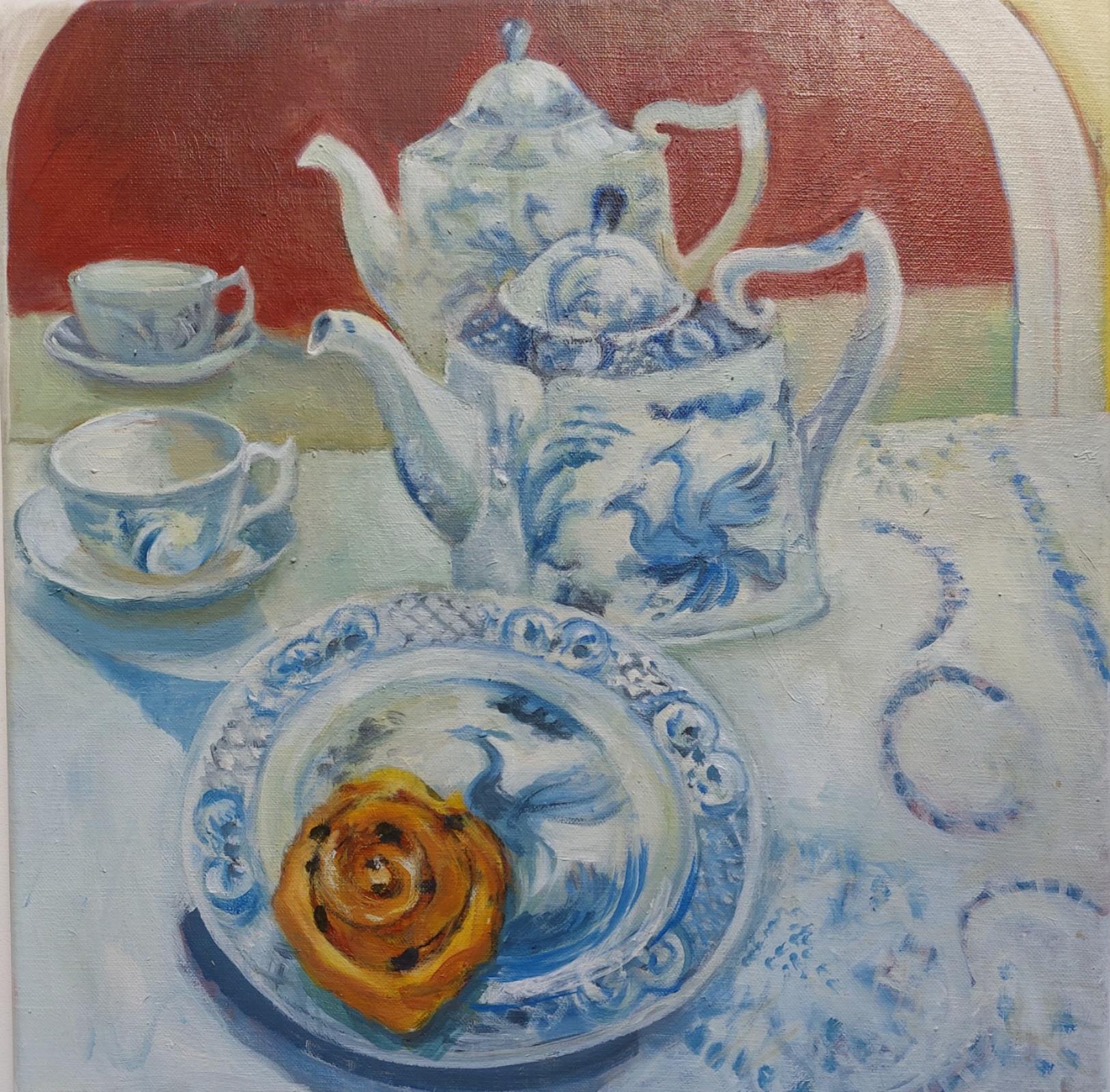 Joy, Old Chelsea china and a Chelsea bun