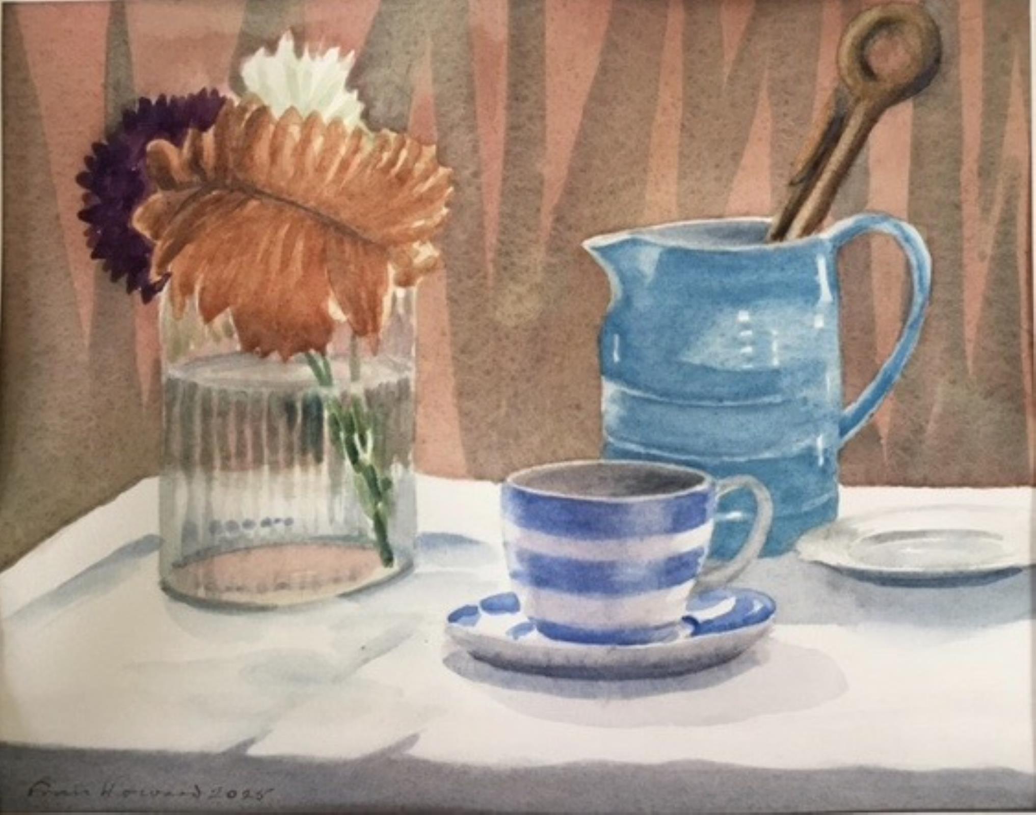 Still life, blue jug