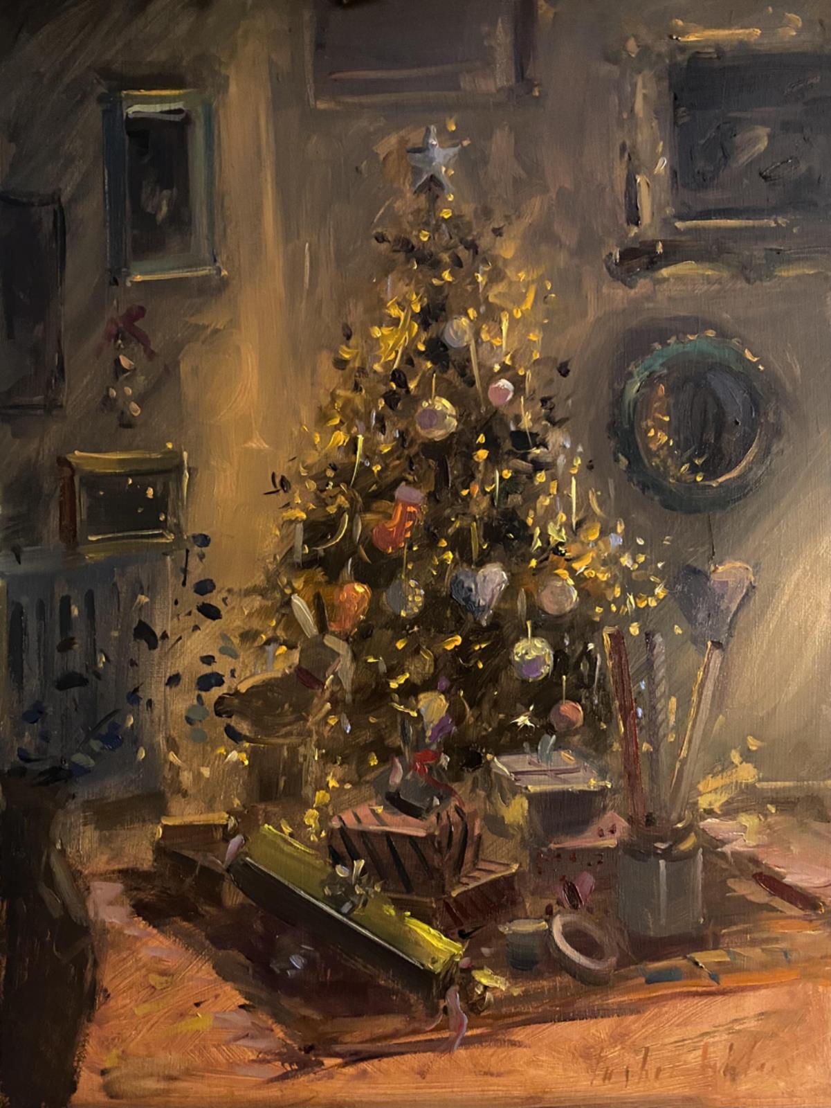 Christmas Shoppers at Home