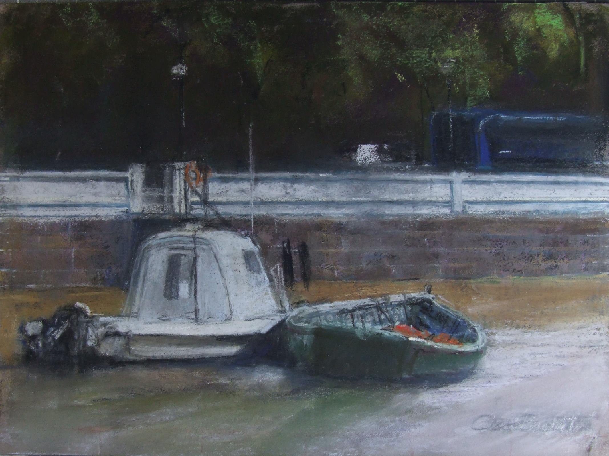 What Joy. A mooring in Chelsea Reach