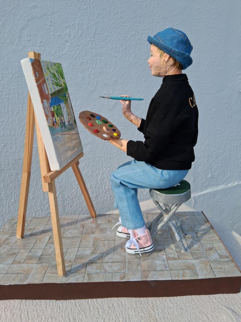 Painting en plein air in Chelsea