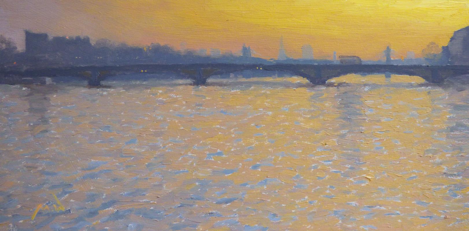 Sunrise Over Battersea Bridge