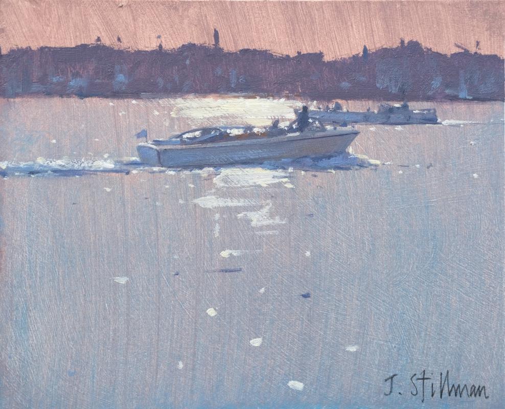 Passing boats, Venice