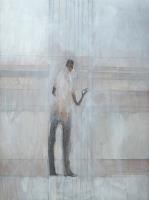 Figure On Phone from Coffee Shop