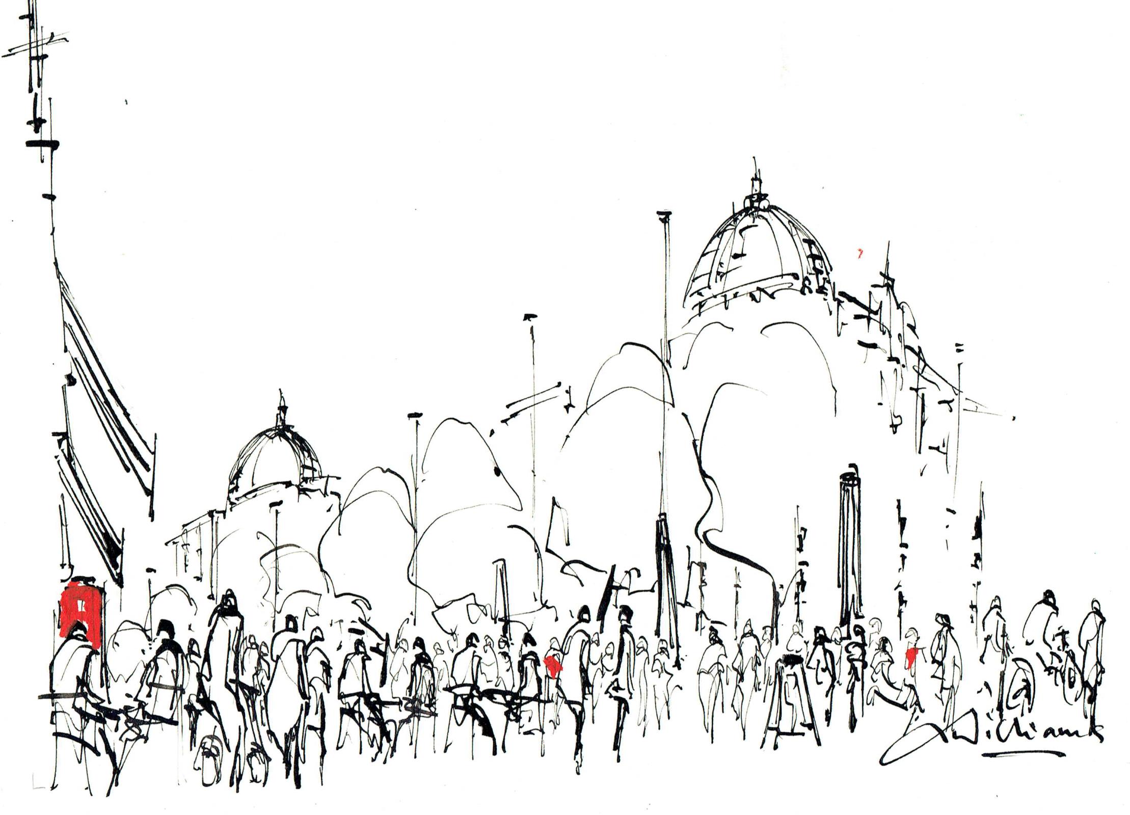 Eating at Exhibition Road