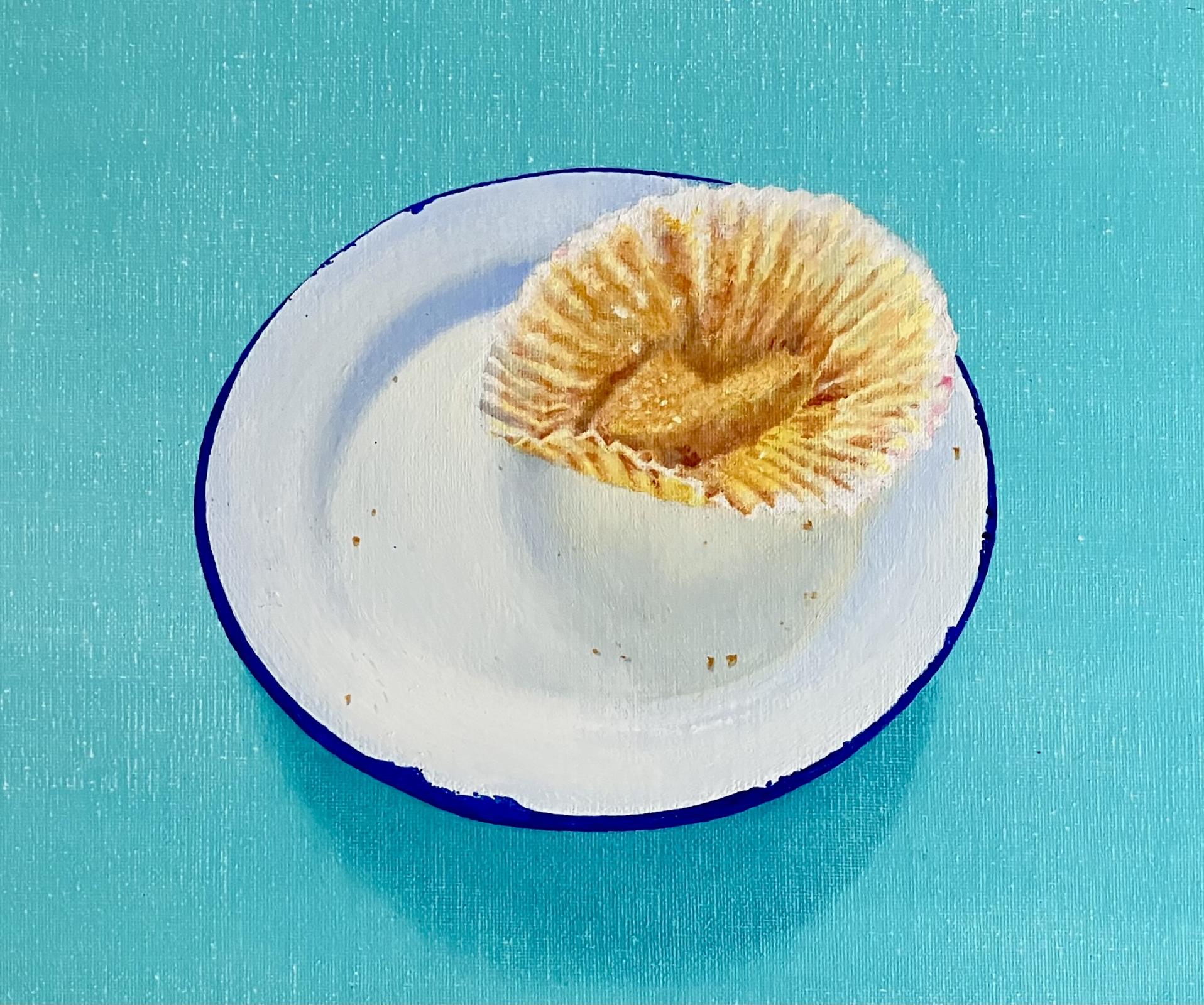 Chipped enamel and crumbs