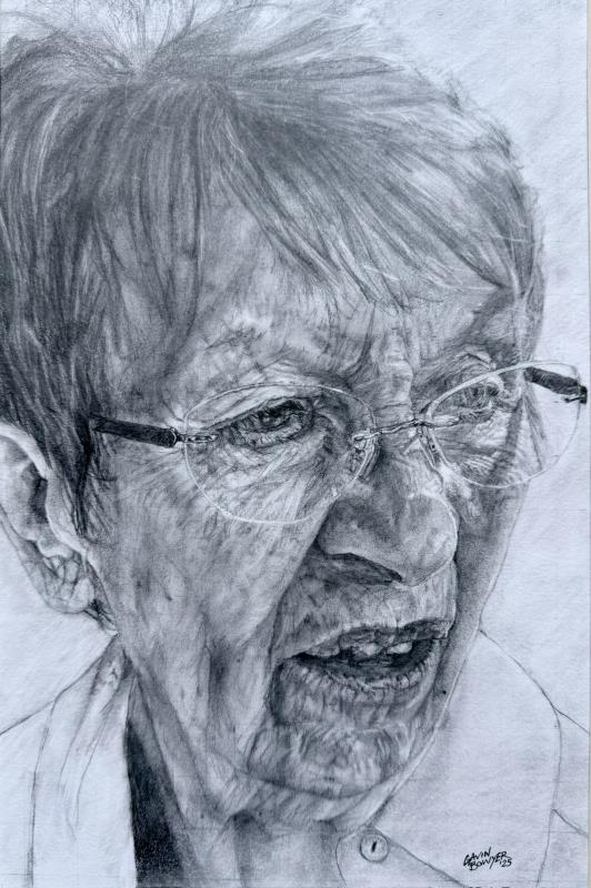 Patricia at the Christening 