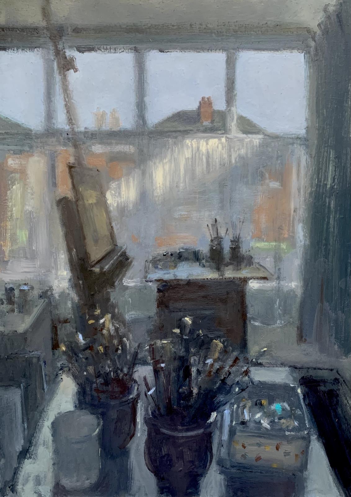Studio Interior with Shaft of Light