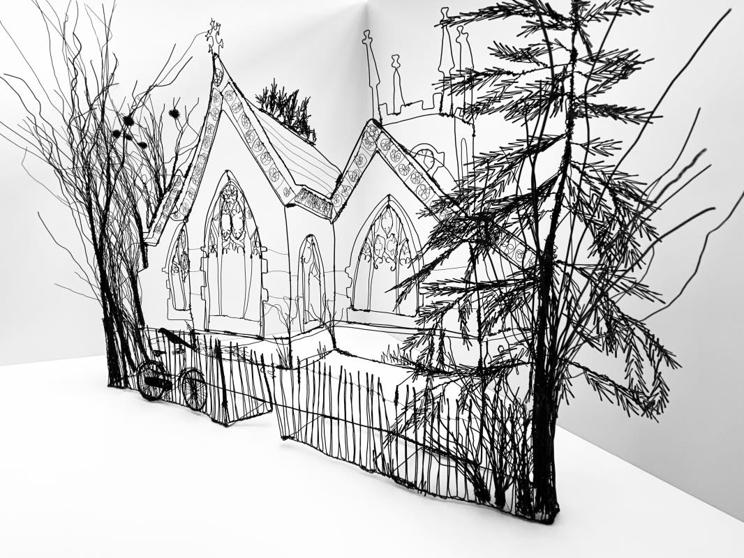 A Somerset Church in Winter