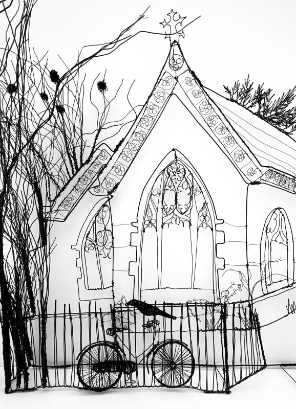 A Somerset Church in Winter