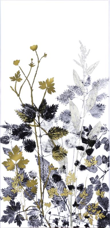 Hedgerow silhouettes with Buttercup and Herb-robert