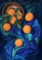 Silk with Oranges