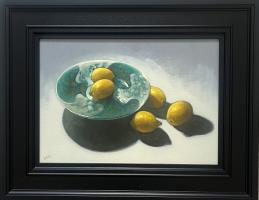 Two Lemons in a dish