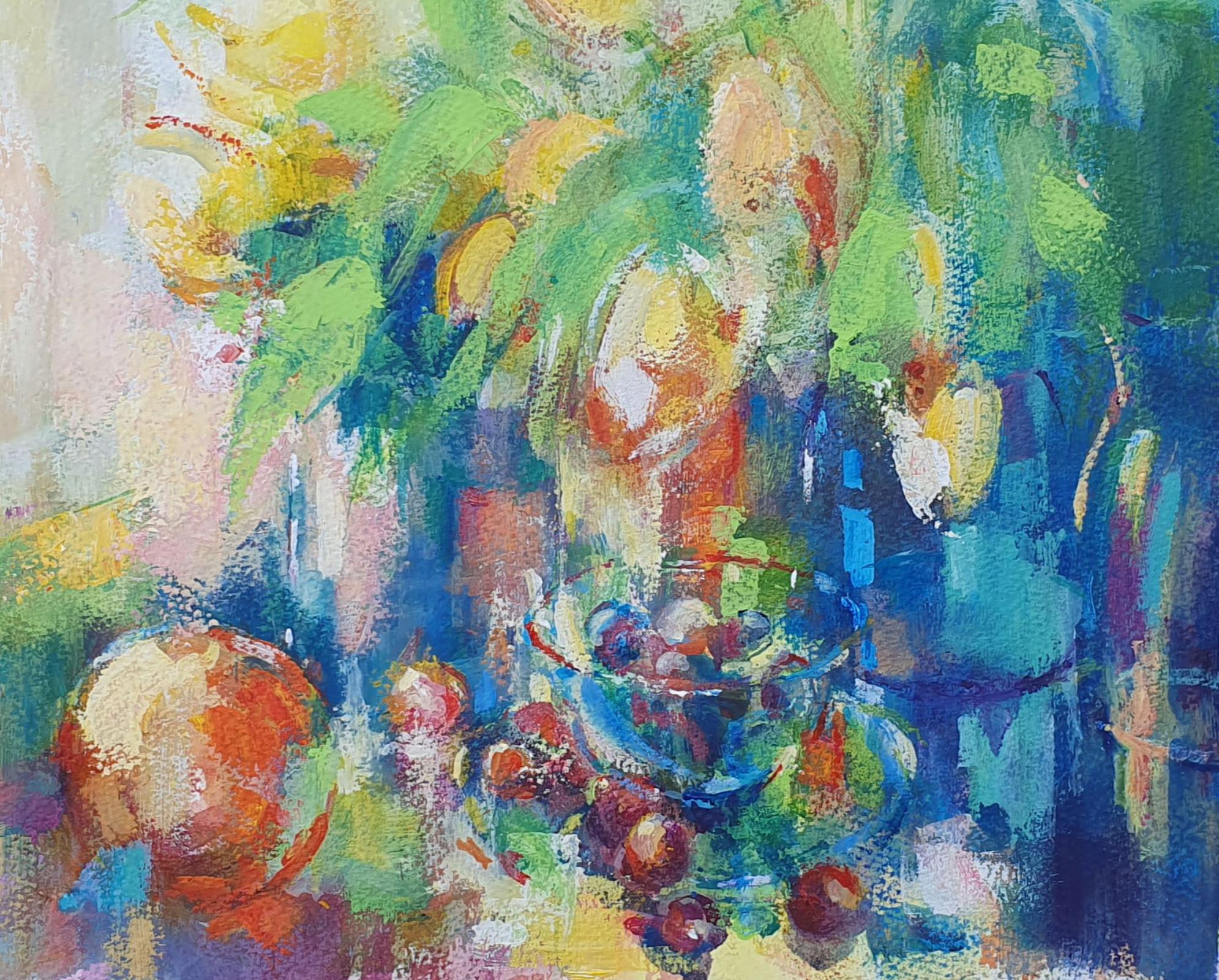 Still life with tulips